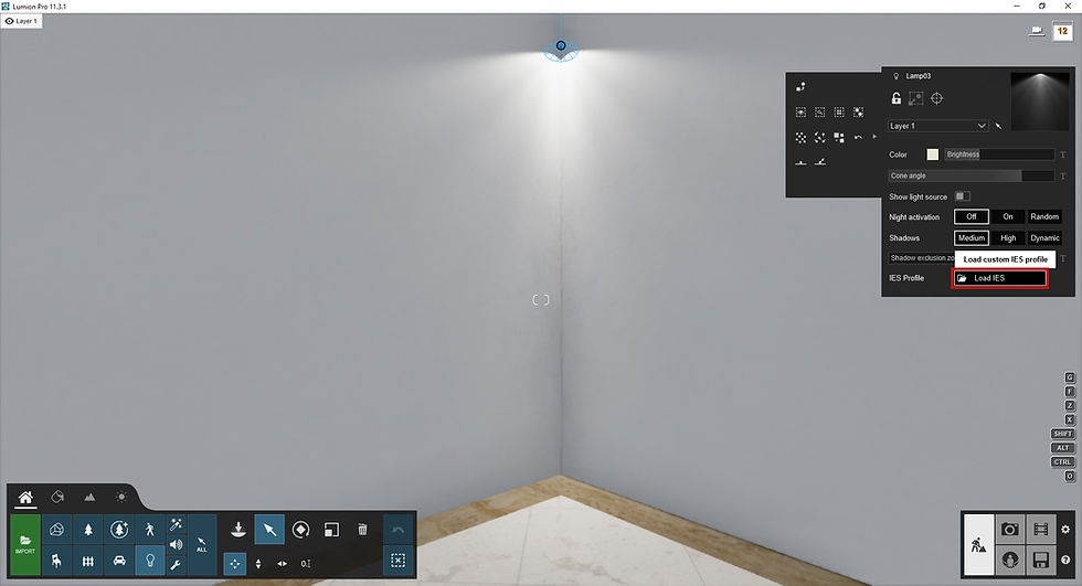 Giao diện Lumion Pro 11