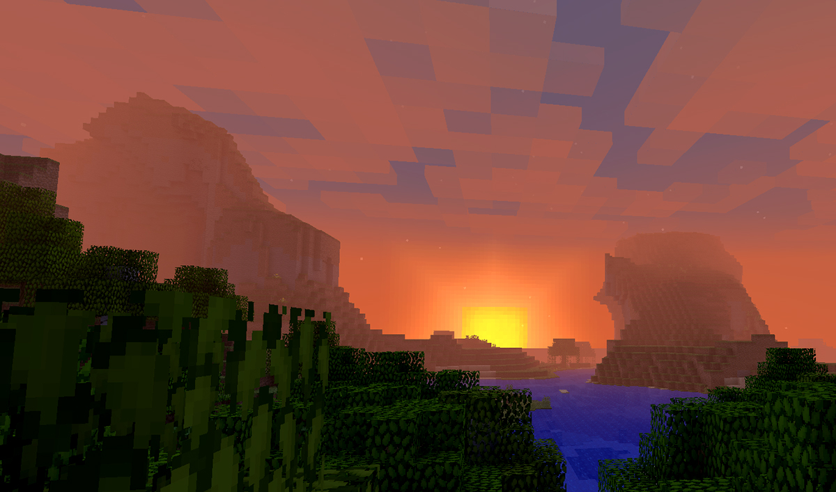 Minecraft landscape view