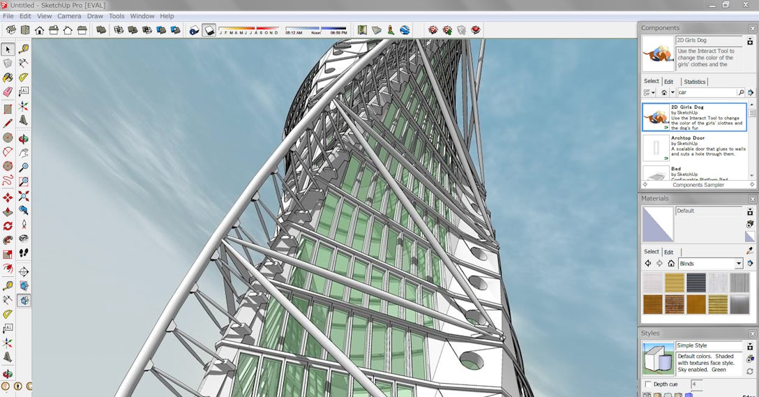 SketchUp Pro 2019 Interface