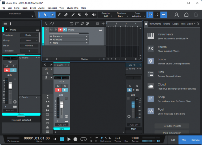 Studio One Pro 6.6 Features