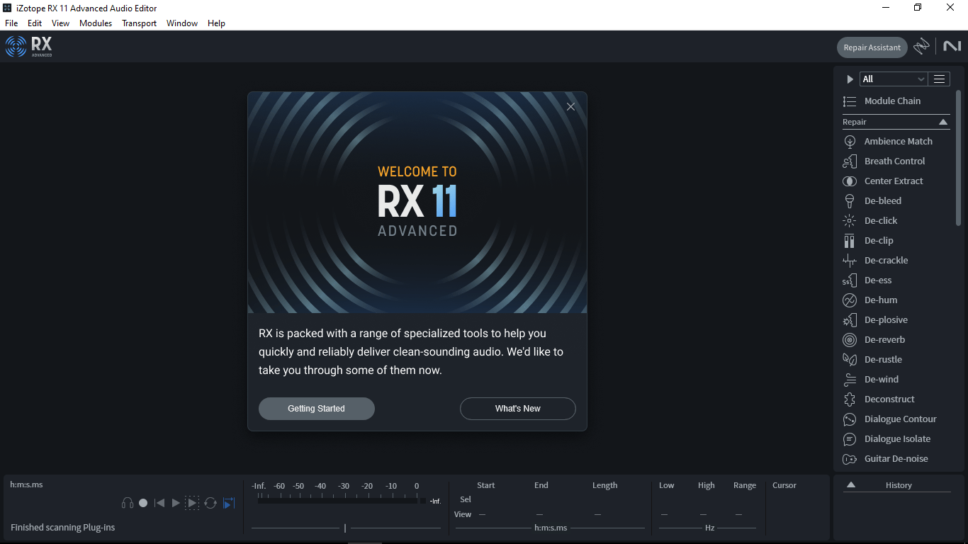 iZotope RX 10 User Interface
