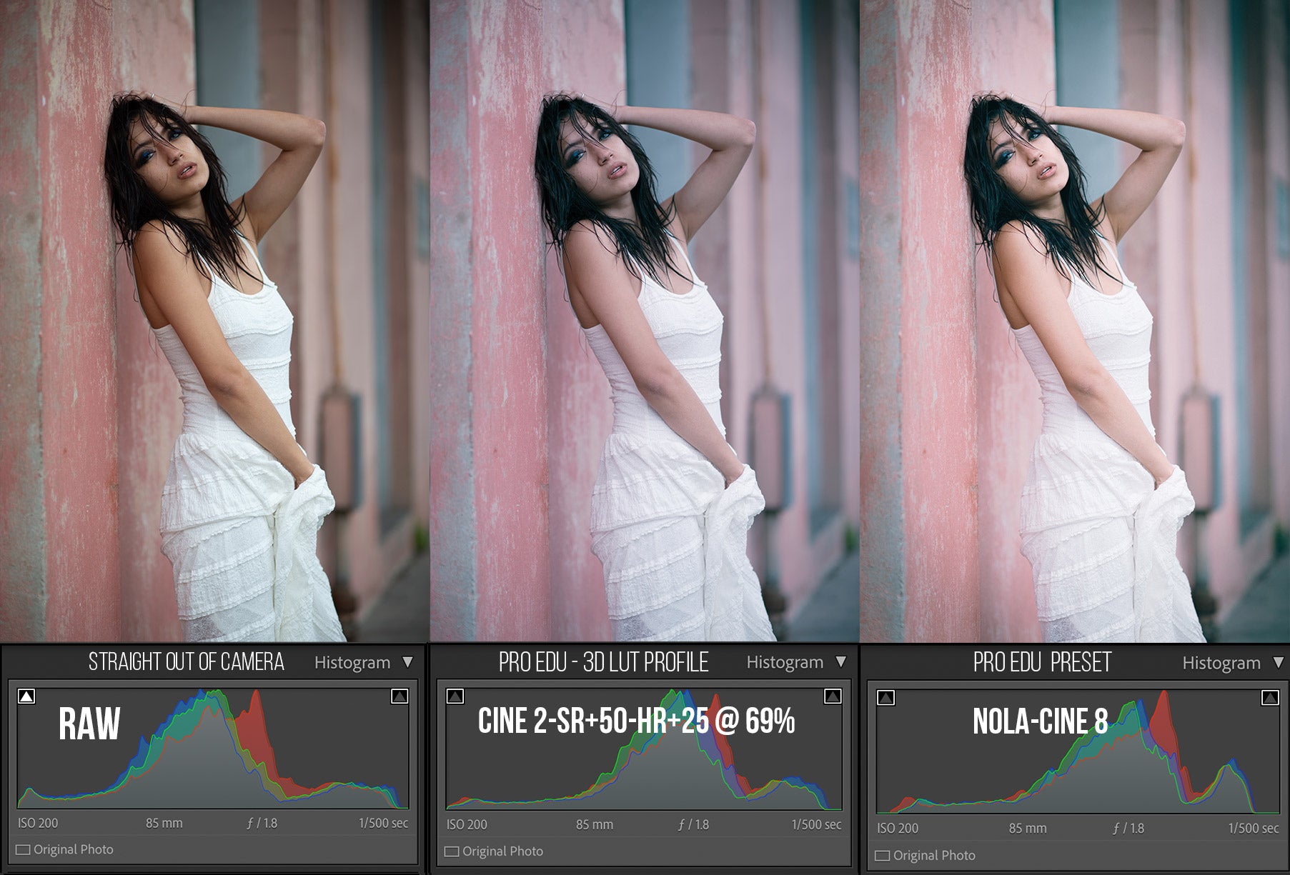 So sánh trước và sau khi sử dụng Portraiture