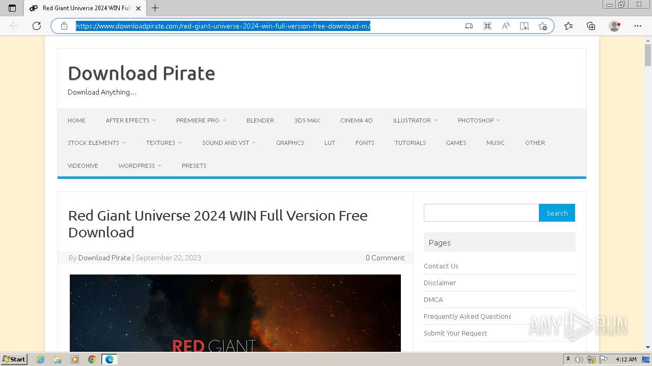 Red Giant VFX Suite 2025 Interface