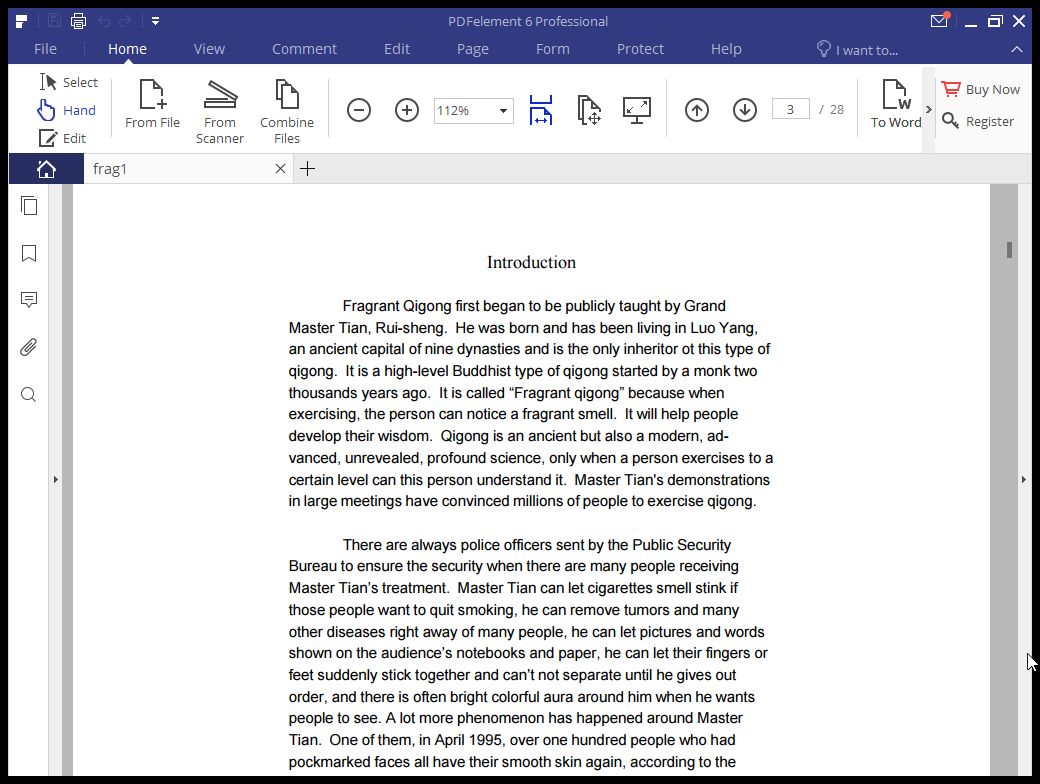 iSkysoft PDF Editor Interface