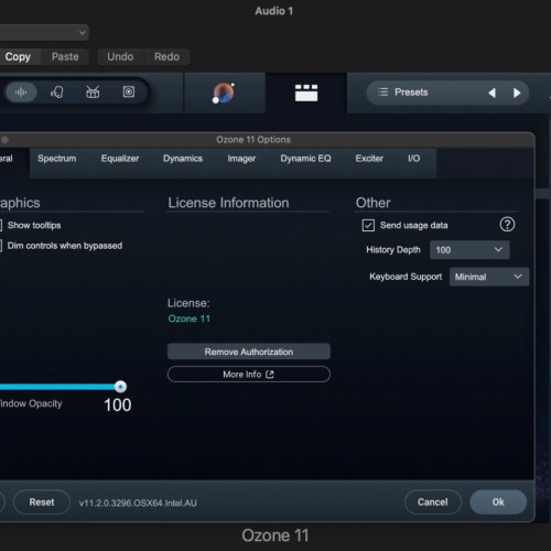 iZotope Ozone Advanced 11.0 Interface