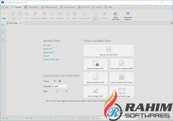 Tính năng chuyển đổi PDF của Able2Extract