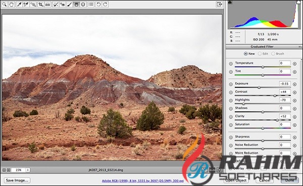 Adobe Camera Raw 14.3 Interface