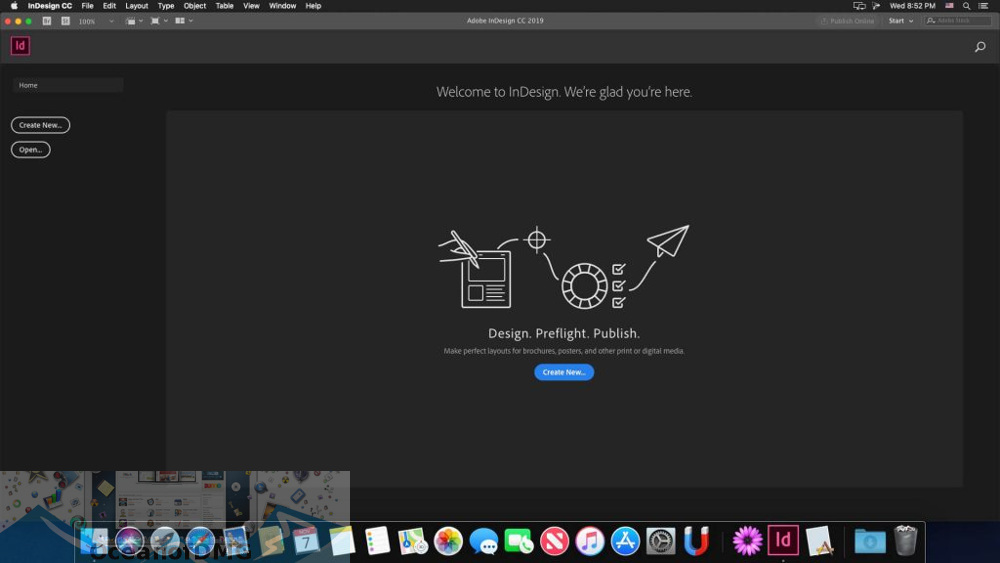 Adobe InDesign 2023 giao diện