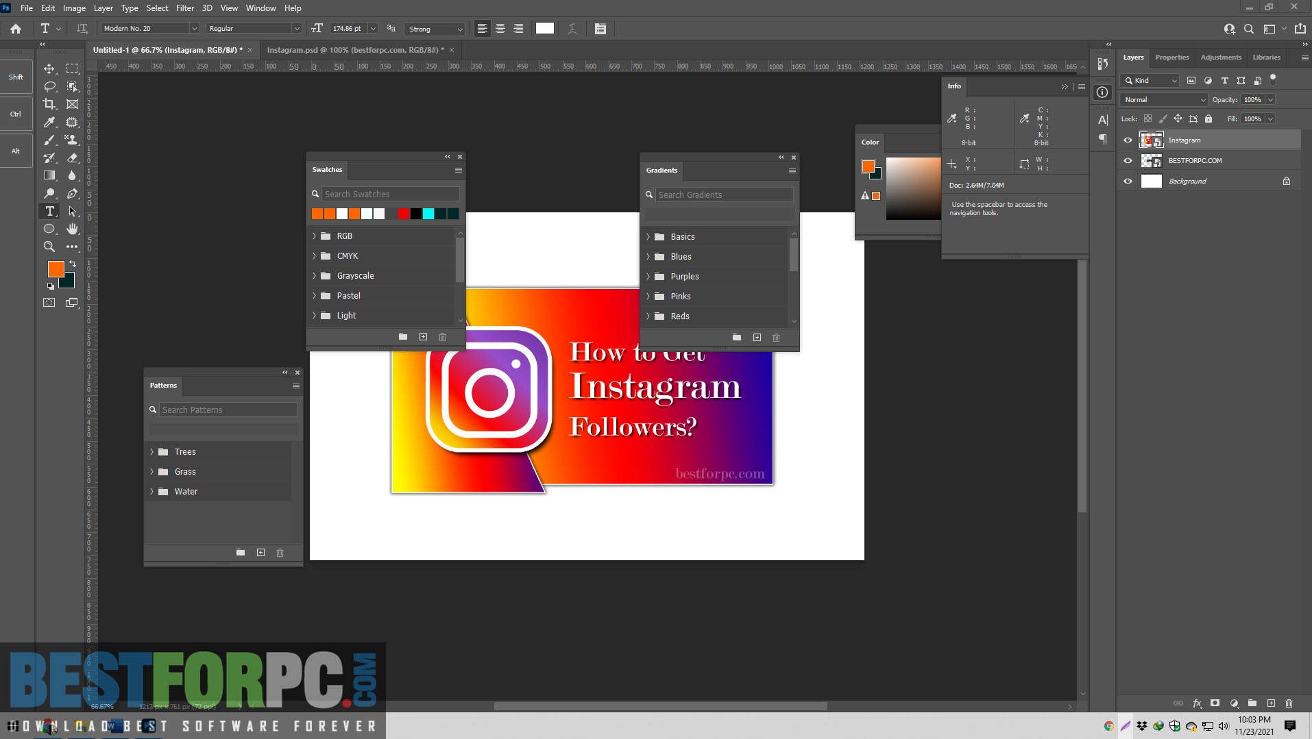 Giao diện làm việc của Photoshop 2024