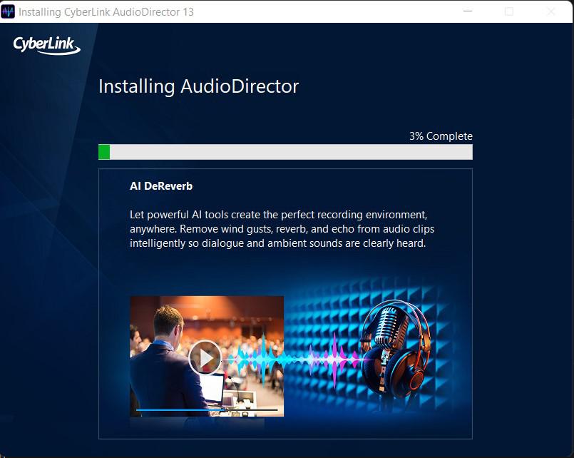 Quá trình cài đặt AudioDirector