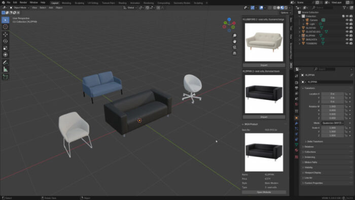Render nội thất với Blender