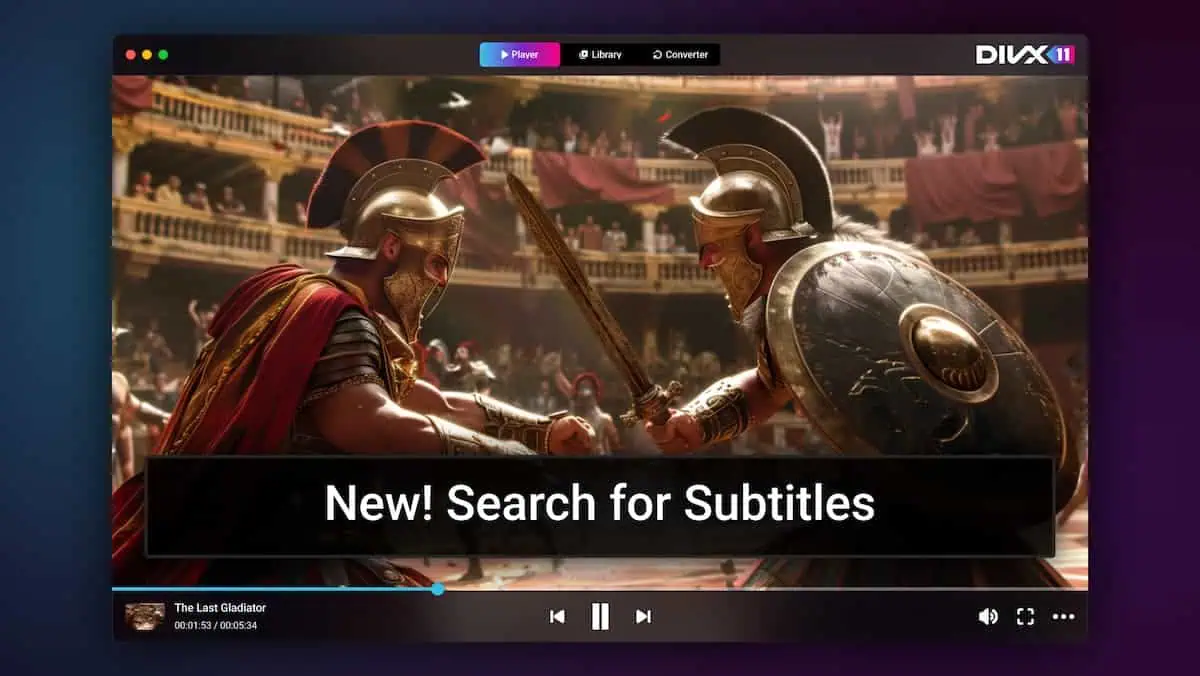 DivX Pro 10.9 Interface