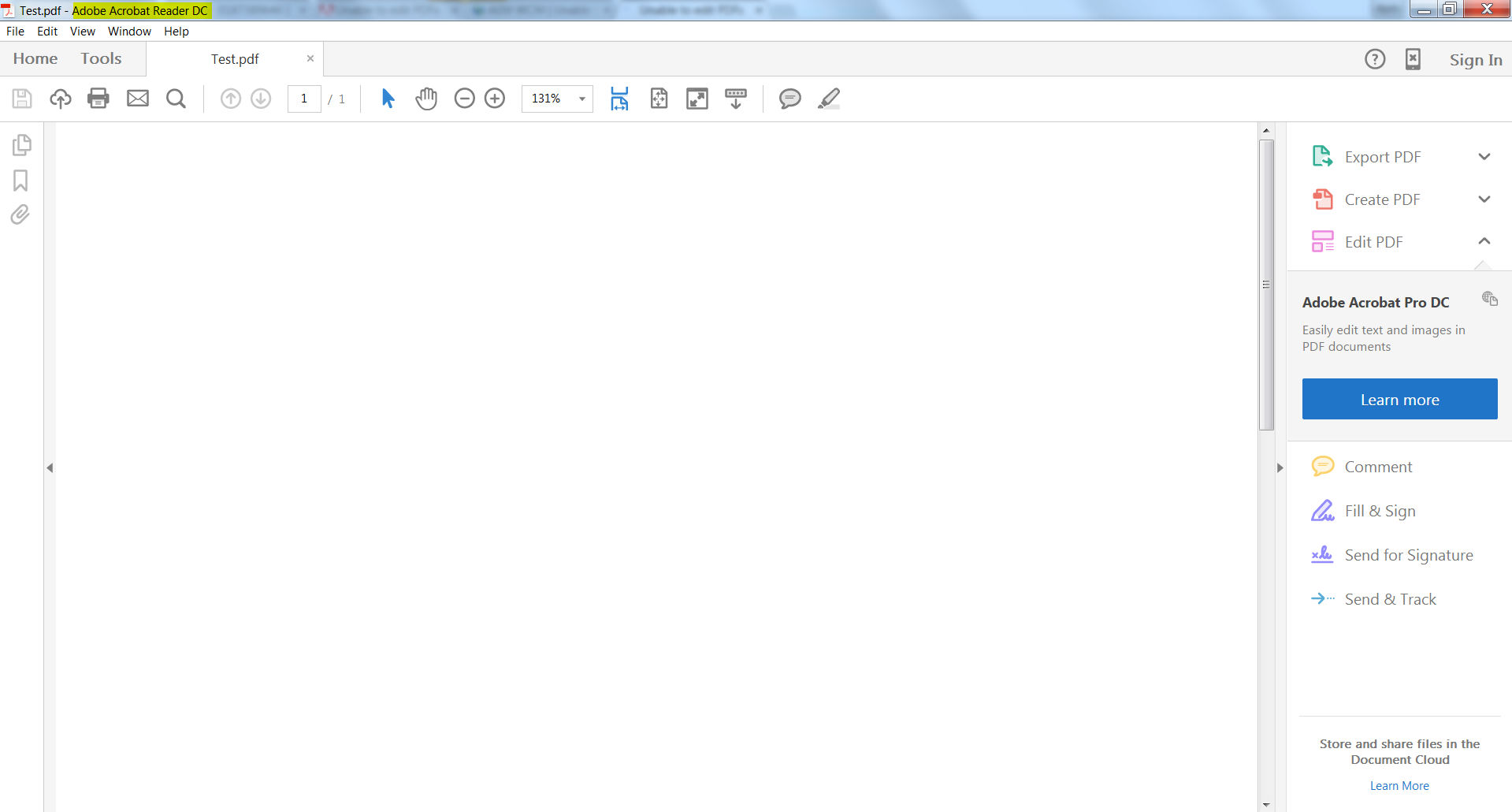Giao diện Adobe Acrobat Pro DC 2023