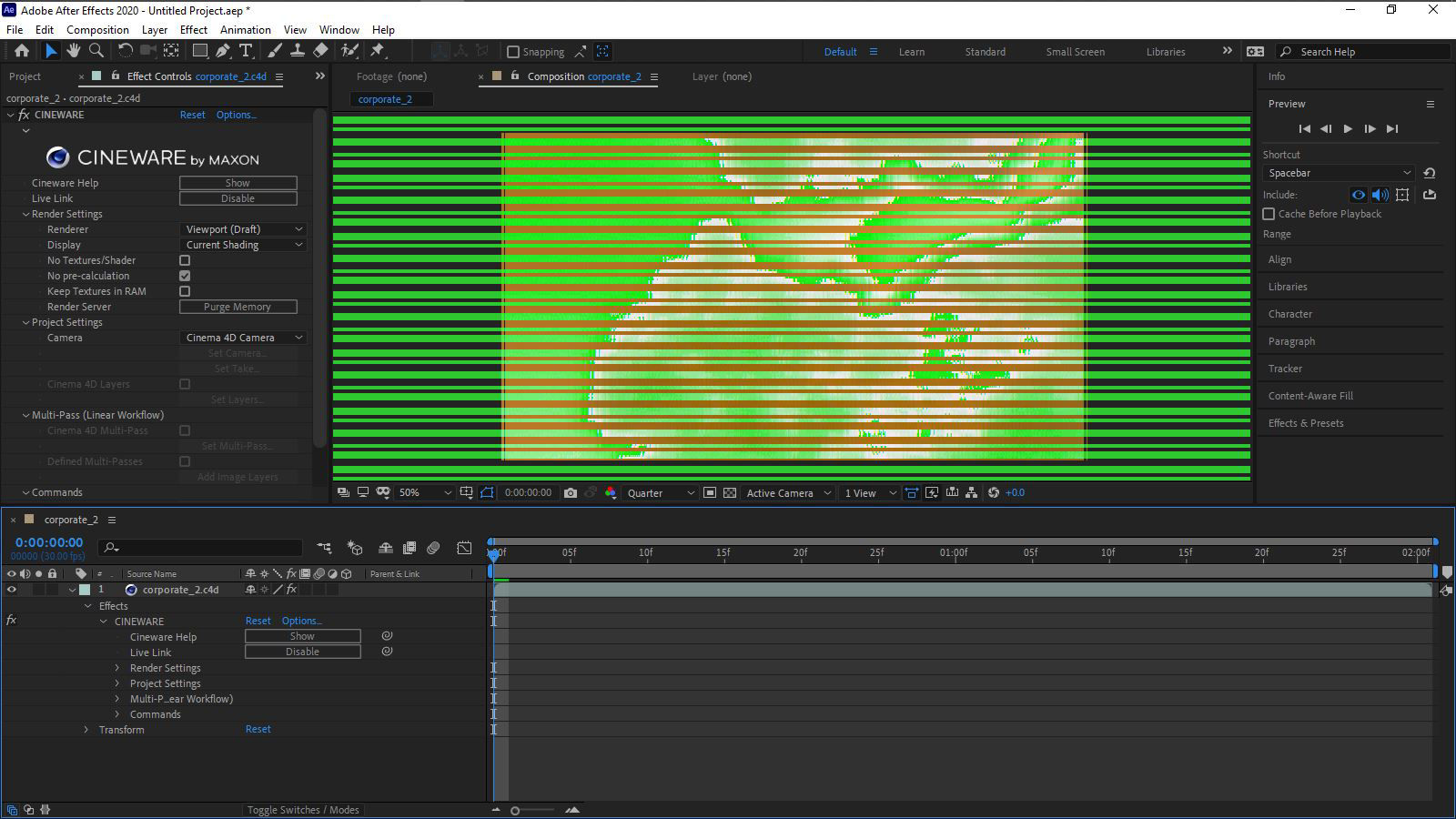 Giao diện Adobe After Effects