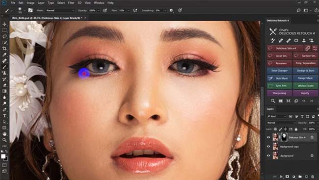 Delicious Retouch Panel 5.0 Giao diện