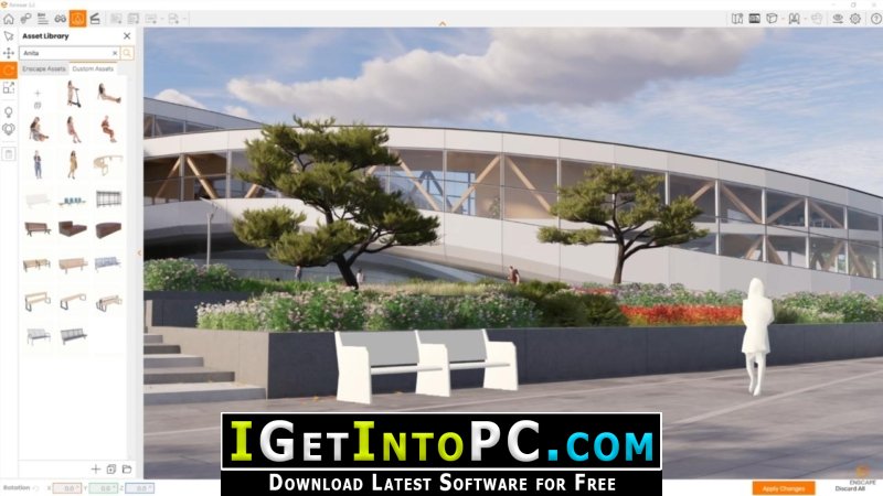 Giao diện Enscape3D 3.5.6