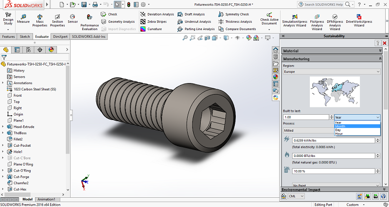SOLIDWORKS Premium Interface
