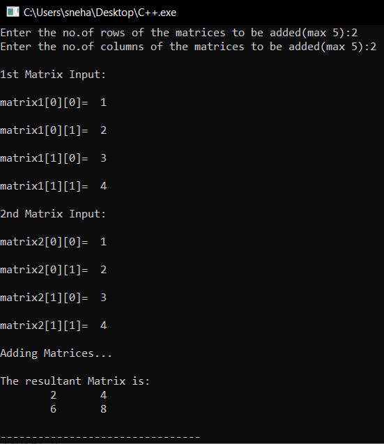 Mảng hai chiều trong C/C++