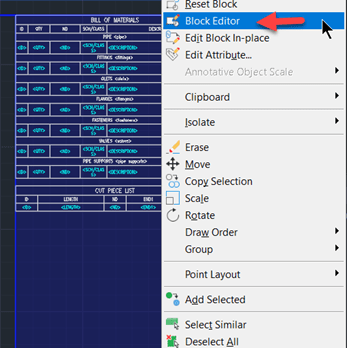 AutoCAD Plant 3D Project Browser