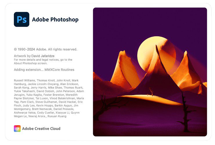 Giao diện Photoshop 2024