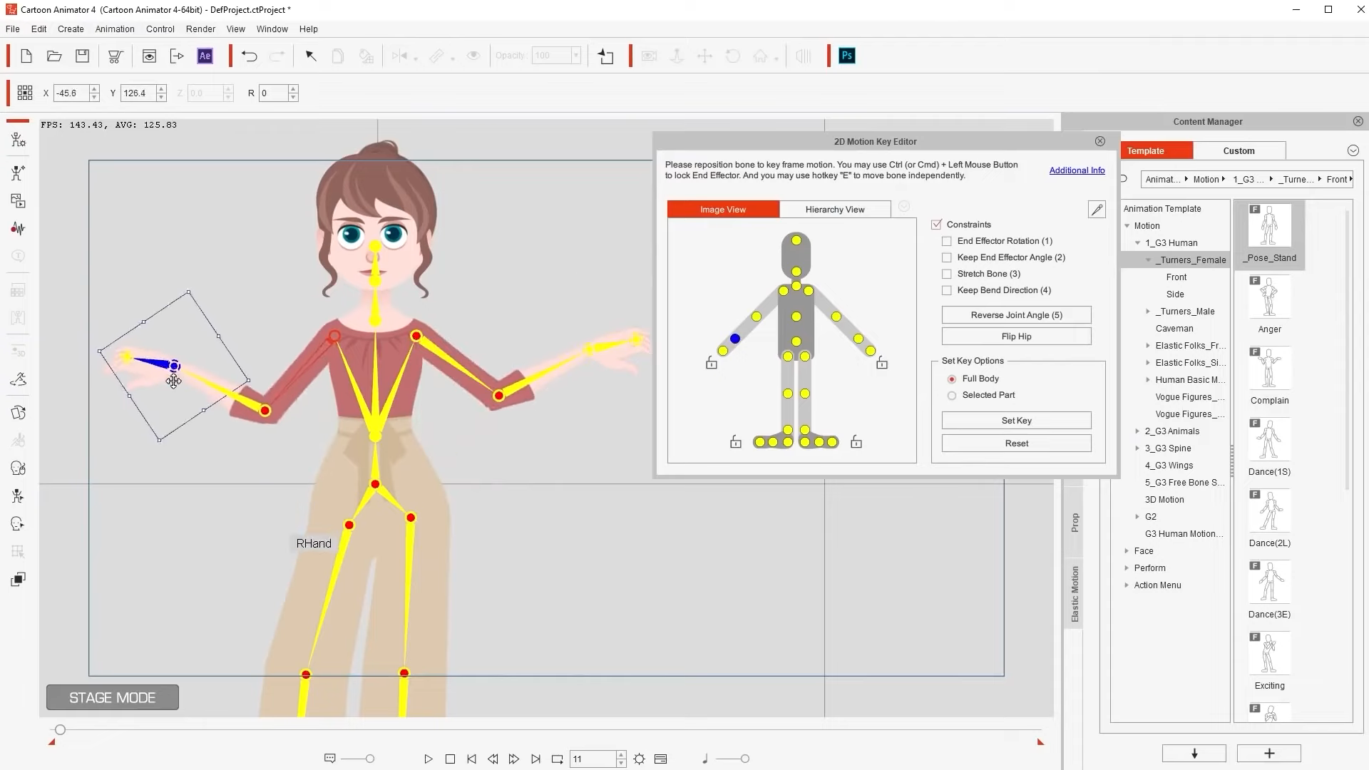 Reallusion Cartoon Animator 5 Interface