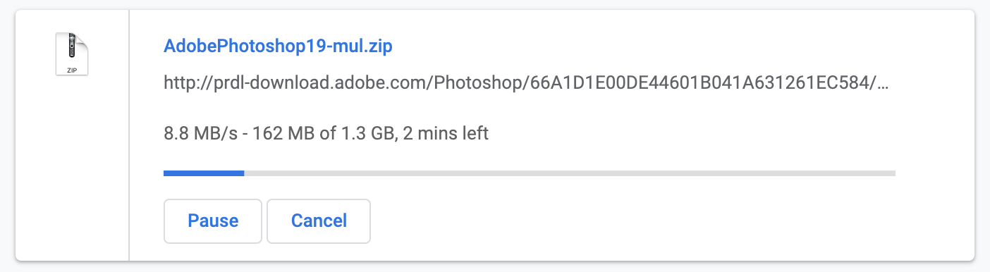 Giao diện cài đặt Photoshop CC 2018