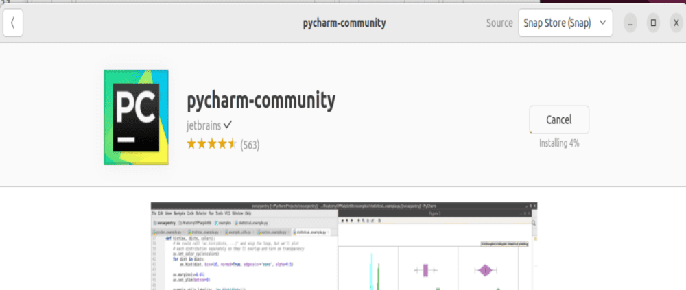 Màn hình chào mừng PyCharm