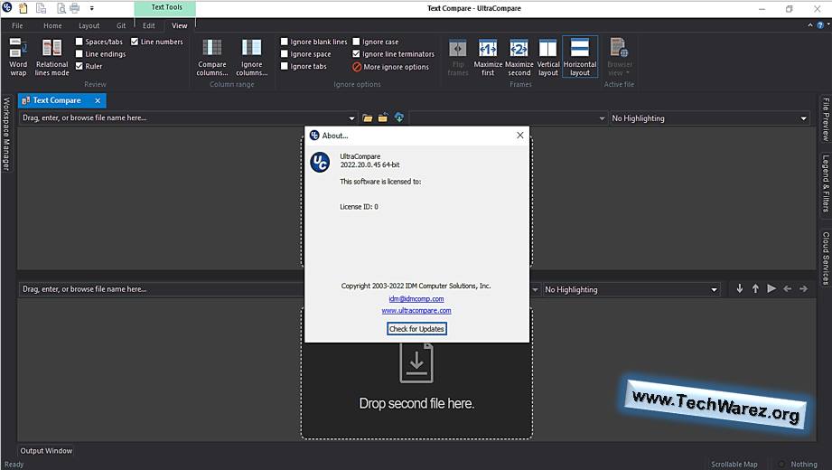 Giao diện FTP của UltraCompare