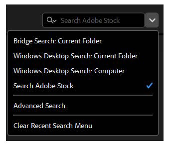 Giao diện Adobe Bridge 2024