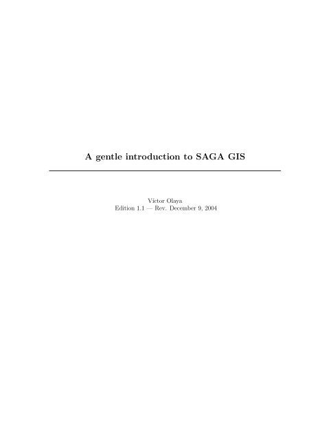GIS software installation