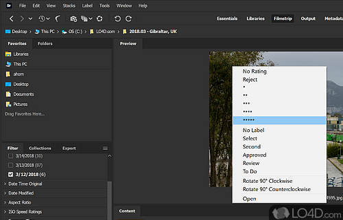 Chức năng quản lý tập tin trong Adobe Bridge