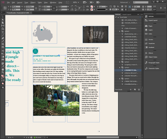 Giao diện làm việc InDesign 2023