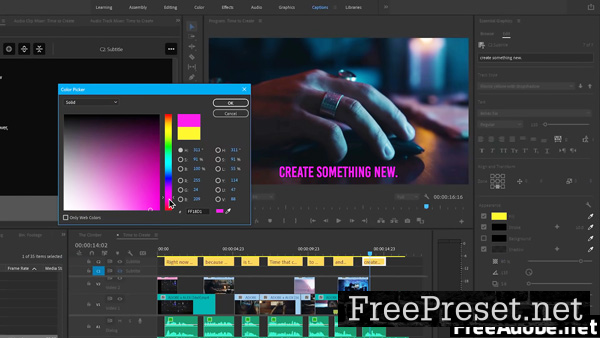 Adobe Speech to Text for Premiere Pro