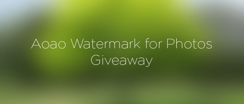 Giao diện Aoao Photo Watermark