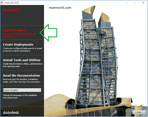 Giao diện AutoCAD 2010