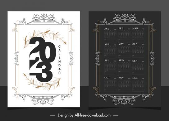 Mẫu lịch thiết kế bằng CorelDraw 2023