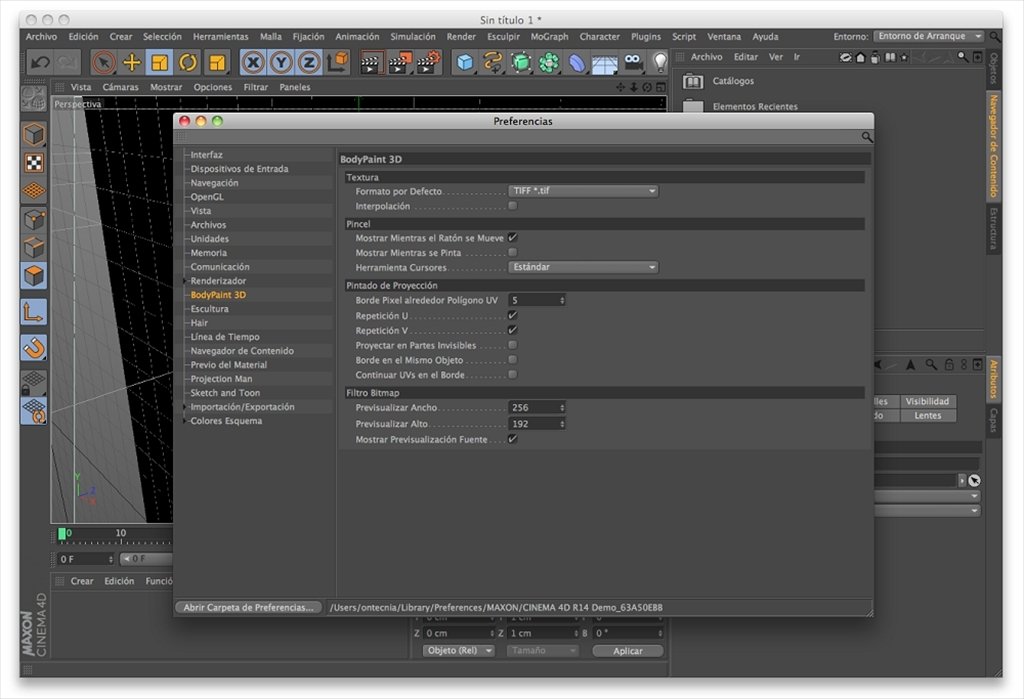 Giao diện làm việc trong CINEMA 4D Studio 2023