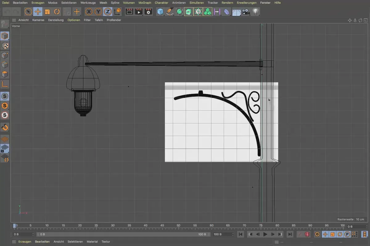 Giao diện thiết kế trong Cinema 4D Studio R21