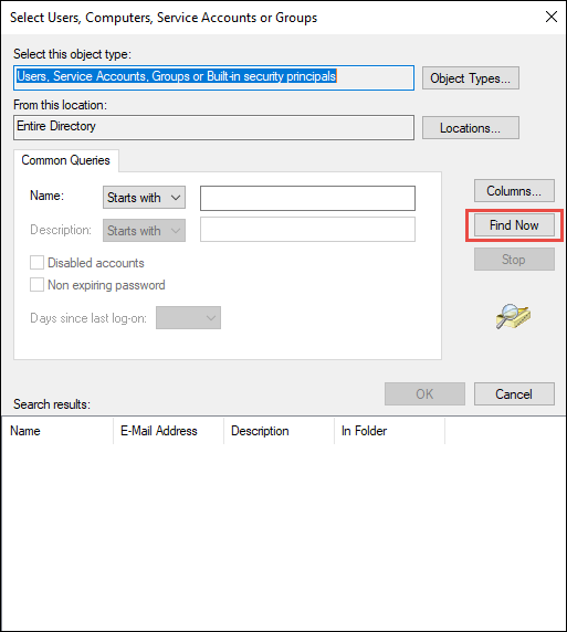 Chọn tính năng SQL Server