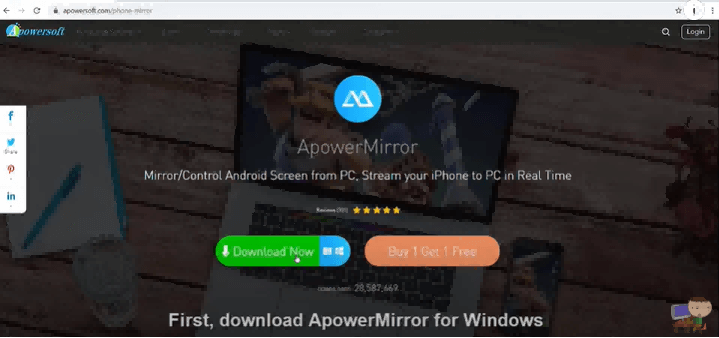 Giao diện trang web Apowersoft
