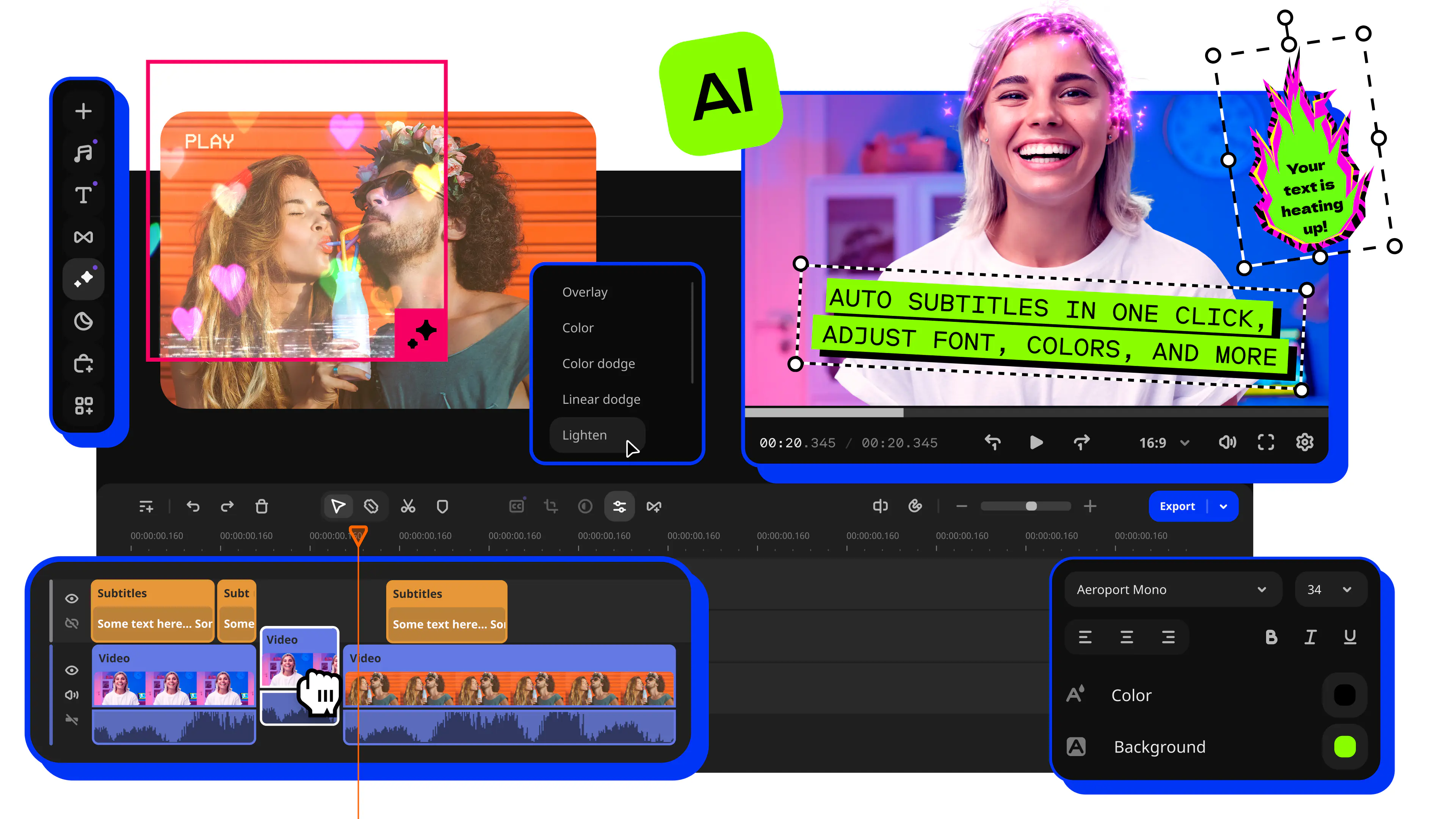 Giao diện cài đặt AudioDirector Ultra