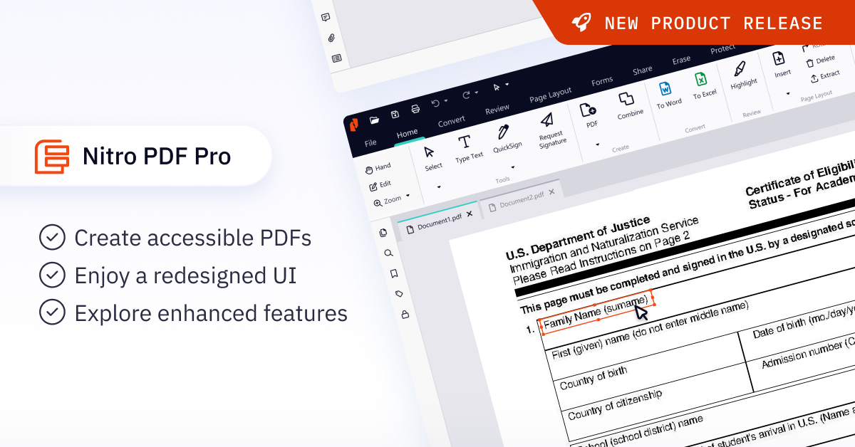 Nitro Pro Enterprise 13 Interface