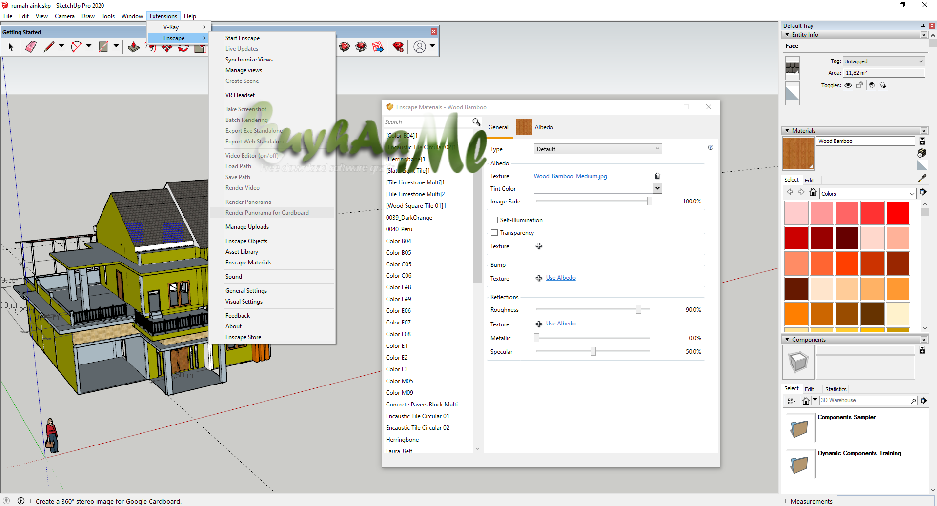 Giao diện làm việc của Enscape 3D