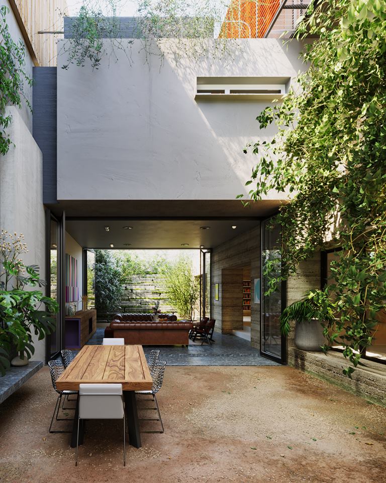Render ngoại thất với Corona Renderer