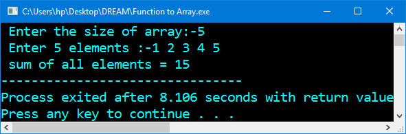 Tính tổng mảng trong C/C++