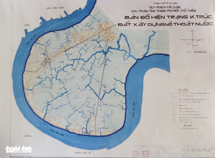 Bản đồ quy hoạch thoát nước và xây dựng Bình Chánh