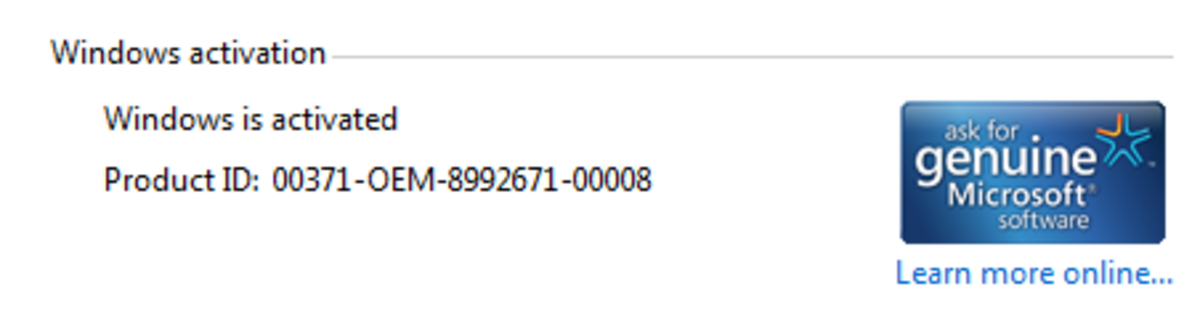Windows Activation Process