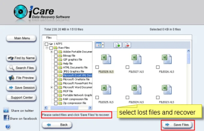 iCare Data Recovery Pro 8.4.6 giao diện chính