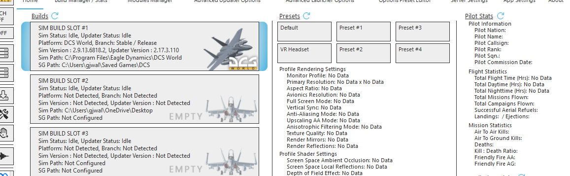 DreamPlan User Interface