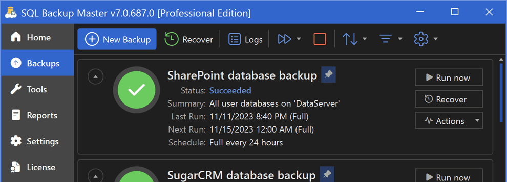 Giao diện tải xuống SQL Server 2022